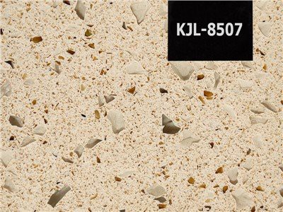 Kristalna kremenčeva kamnita plošča v bež barvi